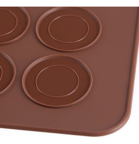 Plancha De Silicona Con Moldes Para 48 Macarrones Pastelería