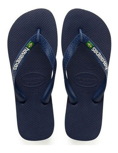 Havaianas Ojota Brasil Logo Marino Originales - Fira Line-cu