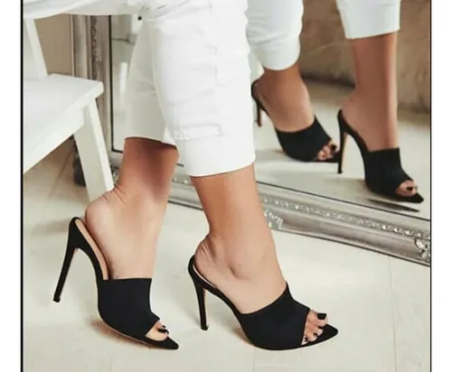 Sand lia Mule Bico Fino Lan amento 2019 Salto 11 Cm