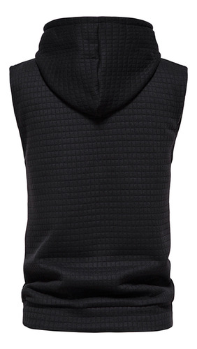 Sudadera Con Capucha Lisa Para Hombre, Sin Mangas, Color Tos
