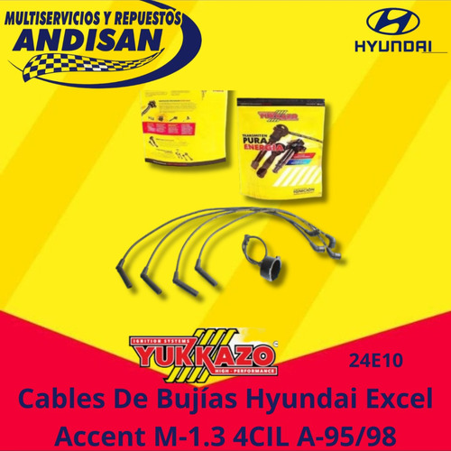 Cables Para Bujias Hyundai Excel / Accent M-1.3