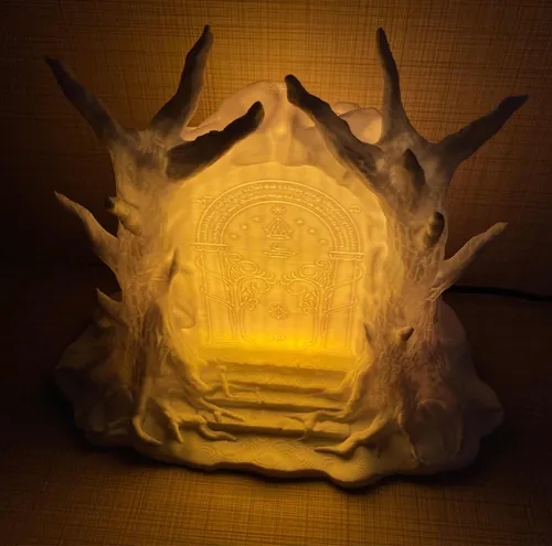 Entre Libros Decorativo Temática Puertas De Durin Con Luz