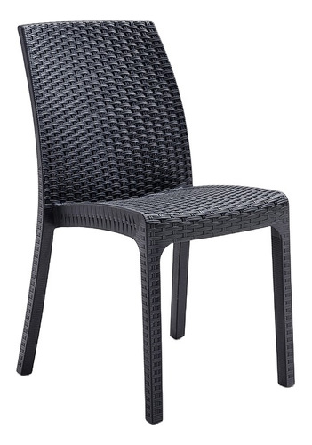 Silla Para Jardin Simil Rattan S/posa Brazo. Myshopuruguay!!