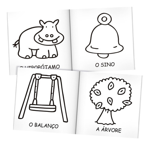 Meu Primeiro Livro De Palavras Para Colorir - Kit C/10 Und.