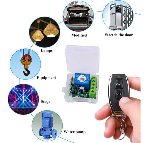 Interruptor Remoto Inalámbrico Smart Home 433mhz Dc 12v 1ch