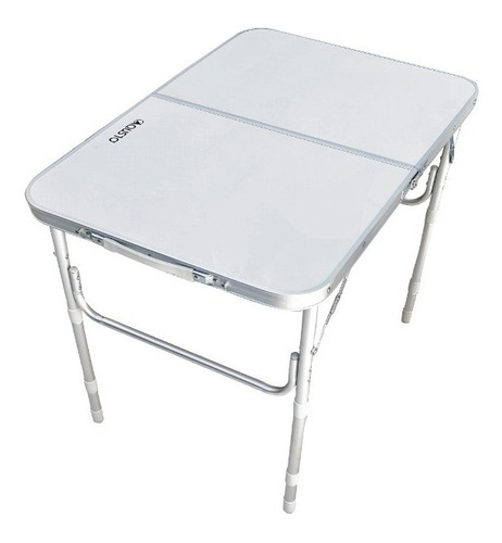 Imagen 1 de 10 de Mesa Camping Plegable Aluminio Valija Altura Regulable Qusto