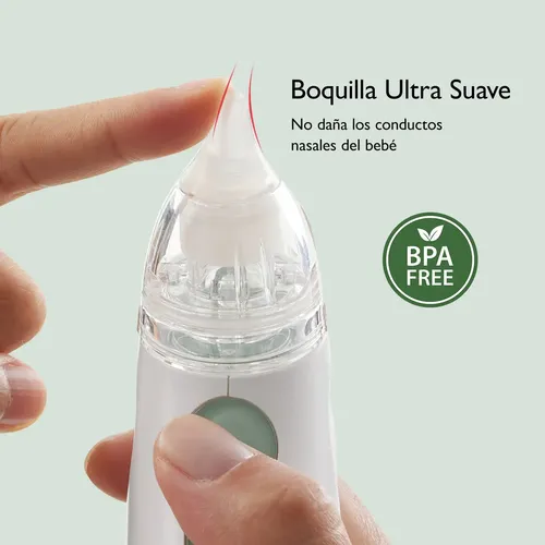 Momcozy BN002 Aspirador Nasal Portátil Para Bebés Eléctrico Color Verde Claro, imagen 3