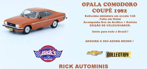 Miniatura Opala Comodoro Coupe 1982 Envio Imediato