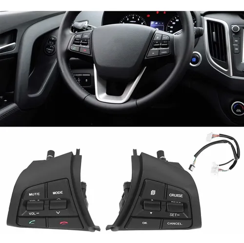 W Reemplazo Del Botón Del Volante For Hyundai 2pcs Control S