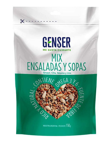 Semillas  Mix Ens Y Sopa 150 Gr Genser Cereales