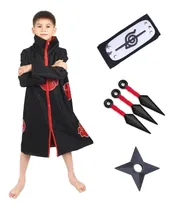 Comprar Capa Traje Akatsuki Anime Con Accesorios Disfraz Halloween