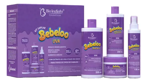 comprar Kit Capilar Bebeloo Uva Bio Instinto 4 Itens