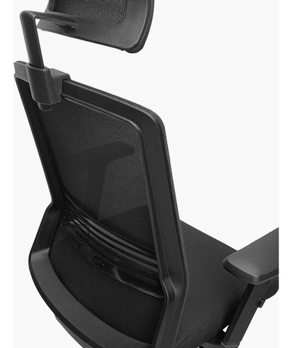 Silla De Escritorio Cuba Alta Brazo Reg Y Cabecero Form Color Negro