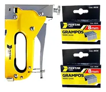 Comprar Grampeador Tapeceiro Profissional 4-14mm Com 2200 Grampos