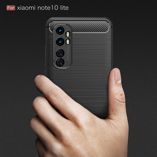 Funda Antigolpe Tpu Carbono Para Xiaomi Mi Note 10 Pro Lite