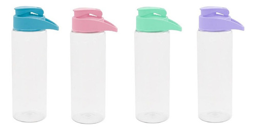 12 Botella Reutilizable Bpa Free 750 Ml Pico Rebatible Nueva