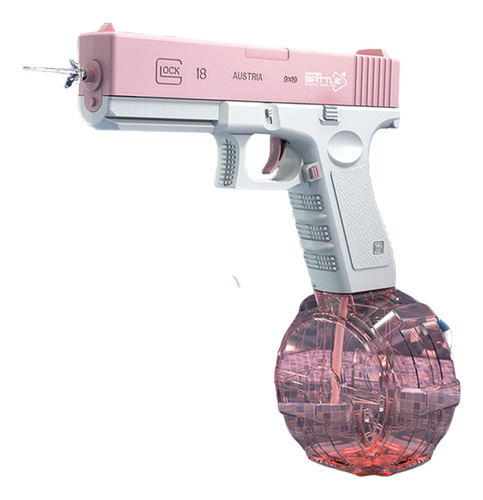 Pistola De Agua Eléctrico Automatica Juguete Glock Tambor