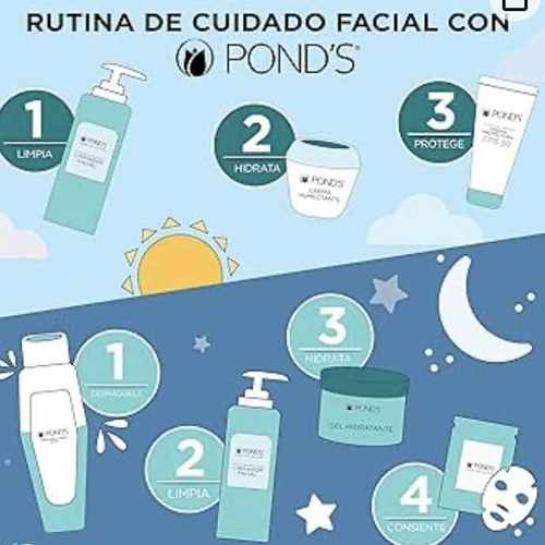 Set 2x Loción Desmaquillante Ponds Dual Bio Hydratante 200ml