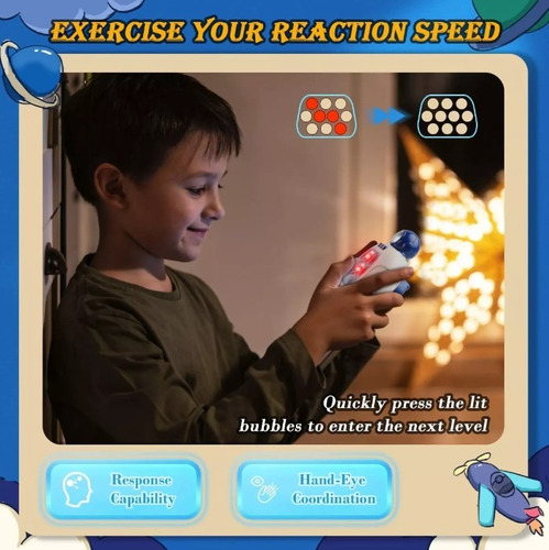 Juguetes Sensoriales Bubble Pop Relief Stress Quick Push Gam