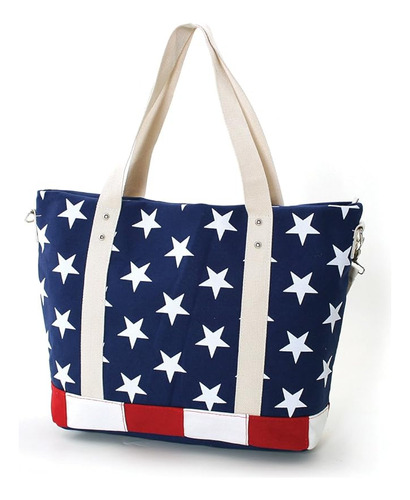 Stars And Stripes Usa Flag Canvas Tote Bag