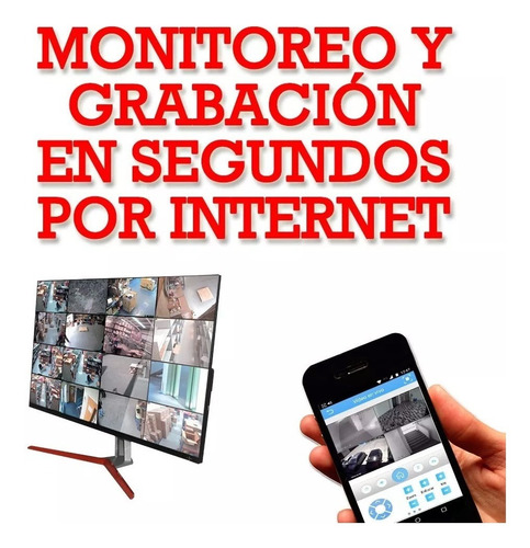 Imagen 8 de 10 de Kit Cctv 4 Camaras Wifi Inalambricas Vision Nocturna Color