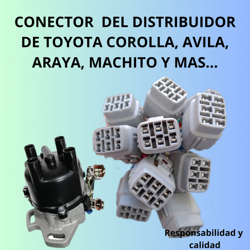 Conector Del Distribuidor De Toyota Corolla, Machito.