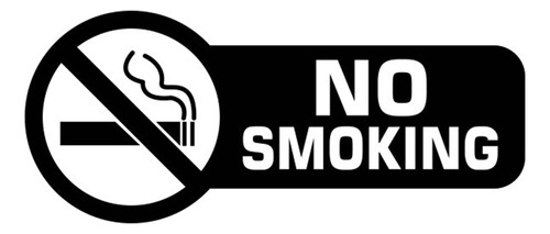 Cartel De Prohibición De Fumar Para Pared, Ventana, Oficina,