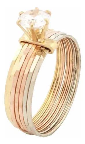 Anillo semanario de oro de 14k precio hotsell