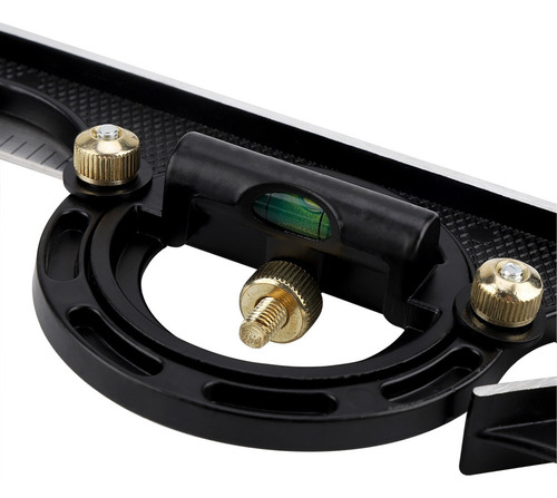 Regla De Ángulo Ajustable 300mm Combinación De Metal Cuadrad