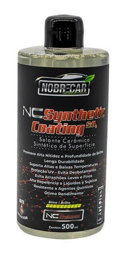 Nc Synthetic Coating Selante Sintético Cerâmi 500ml Nobrecar