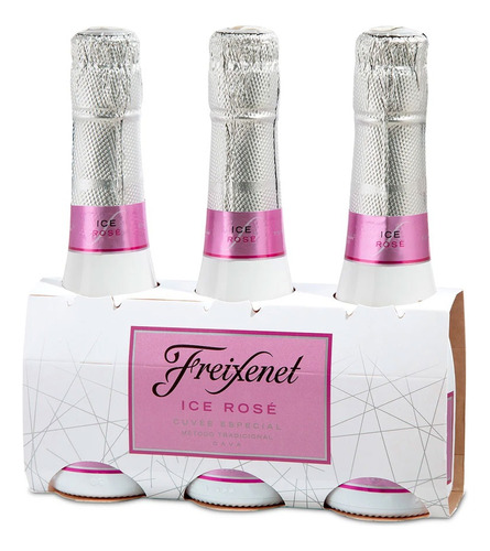 Espumante Freixenet Ice Rose Pack Escuche X3 Botellas X200cc