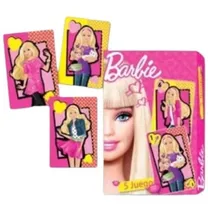 Comprar Juegos De Cartas De Barbie 5 Juegos Ilustrados Oferta!