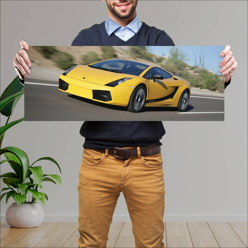 Cuadro 30x80cm Auto 2007 Lamborghini Gallardo Su 185