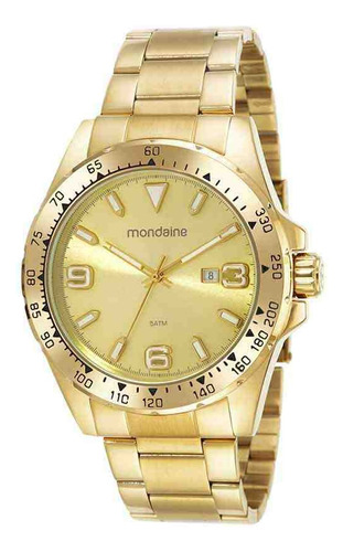 Relógio Dourado Masculino Mondaine 32405gpmvde1