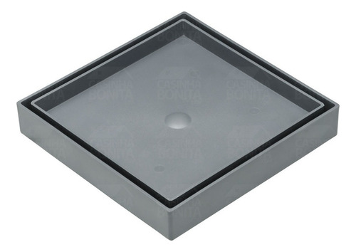 Ralo Oculto Invisivel Universal Cinza 15x15