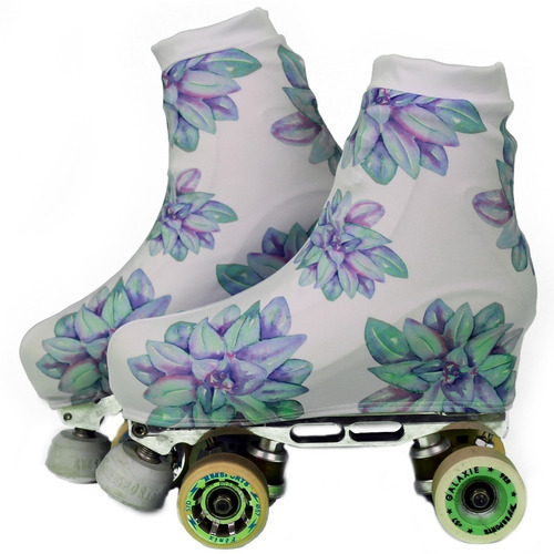 Polaina Cobre Patins Coleção Floral Estampa 1 + Brinde