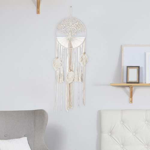 Tapiz Bohemio Tejido A Mano, Tapiz De Macramé Bohemio Para