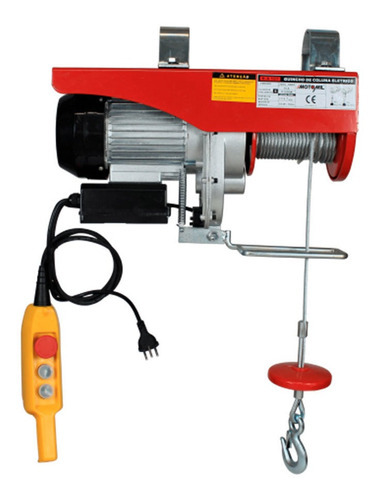 Guincho De Coluna Elétrico 500/1000kg Mono Ha107 Motomil Cor Vermelho Quantidade De Cordas 1