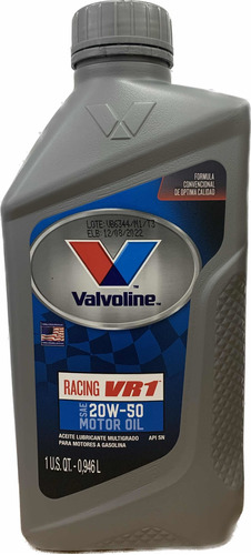  Aceite 20w50 Mineral Valvoline 946ml