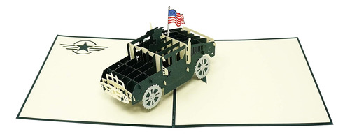 Tarjeta 3d Wow Humvee Todas Ocasiones