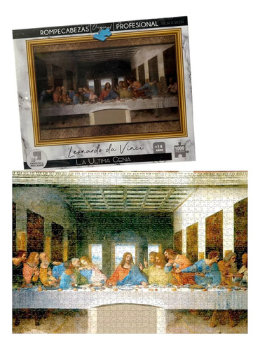 Rompecabezas Leonardo Da Vinci Obras De Mas Famosas 1000pz