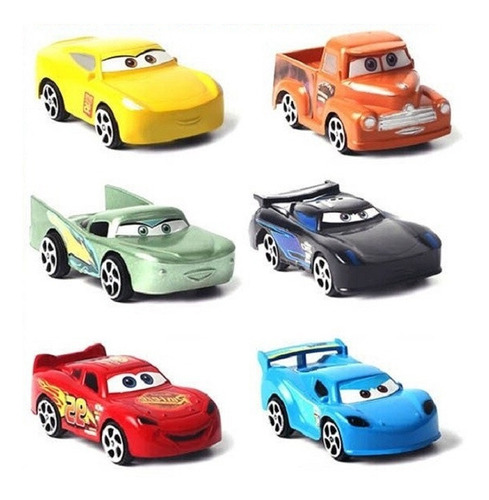 Cars Friccion Rayo Mcqueen Set 6 Vehiculos