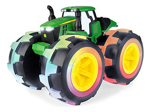 Tomy Tractor De Ruedas Rayos Lujo John Deere Monster Treads