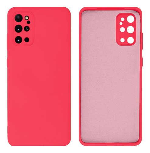 Capa Silicone Aveludada Para Samsung Galaxy S20 Plus Cam Cor Rosa Pink