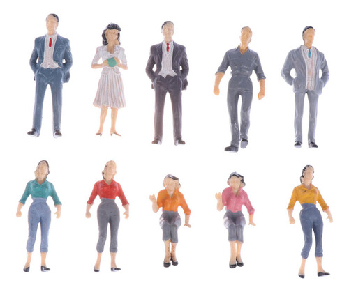 15 Figuras De Personas Pintadas En Miniatura, Estilo Aleator