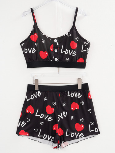 Conjunto De Pijama Verano Mujer Short Y Top De Tirantes