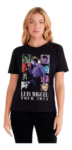 Camiseta Algodón Luis Miguel Tour 2024 Eras Style Unisex Dtf