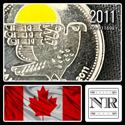 Canada - 25 Cents - Año 2011 - Km 1169 A - Halcon - Color