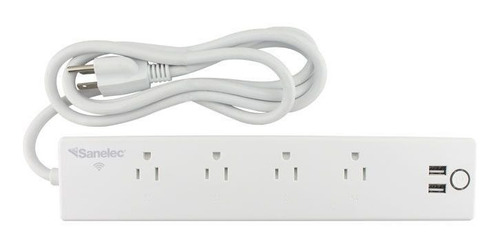Sanelec (8620) Multicontacto Inteligente 4 Contactos Y 2 Usb