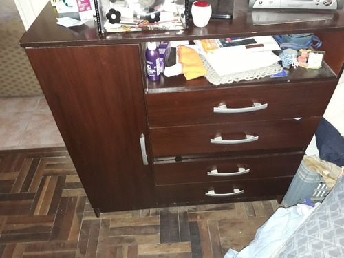 Cama Una Plaza Con Auxiliar Y Cajonera . Opcional Colchón.